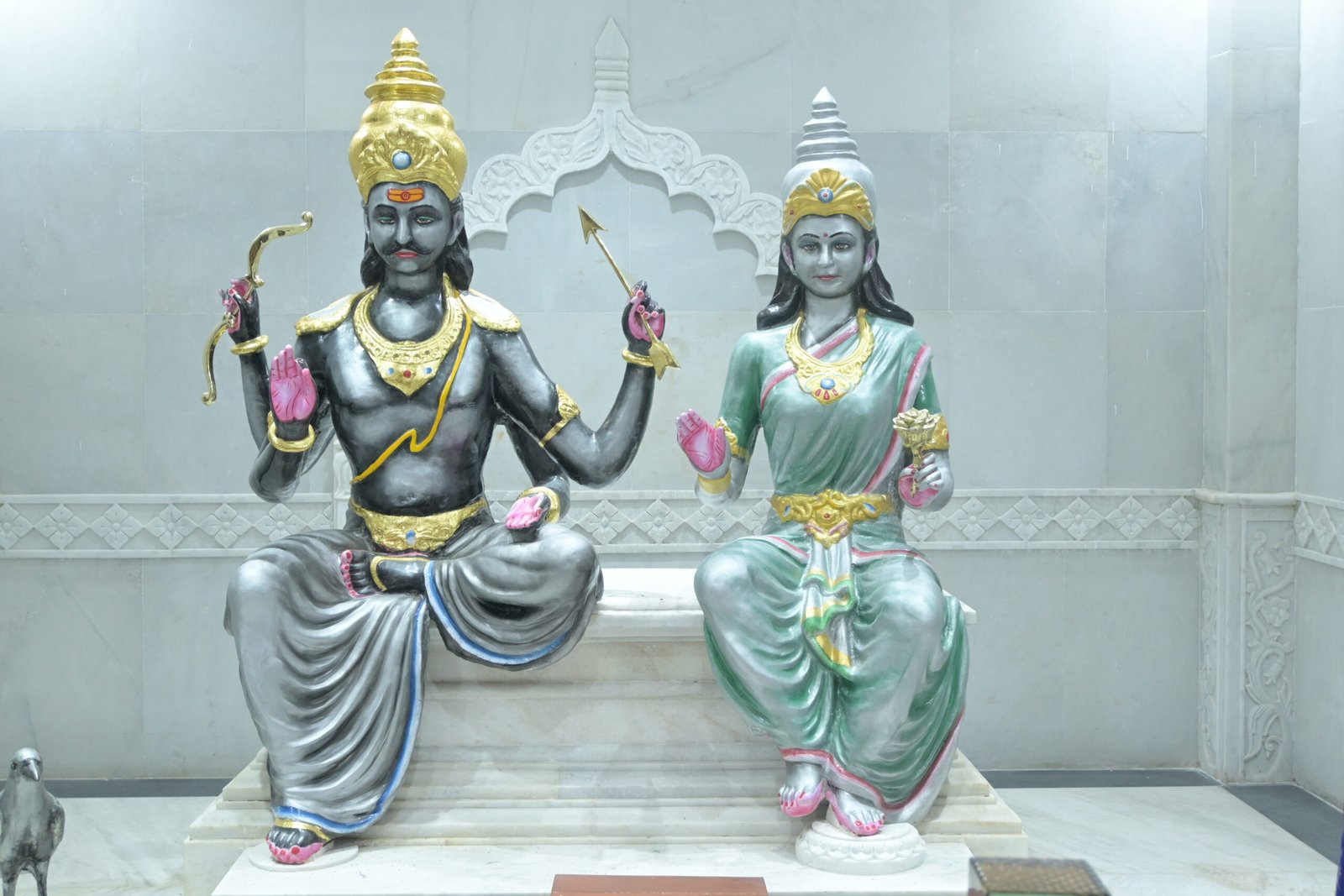मुख्य पृष्ठ शनि देव की प्रतिमा – नवग्रह शक्तिपीठ डबरा Shani Dev idol at Navgraha Shakti Peeth Dabra Madhya Pradesh