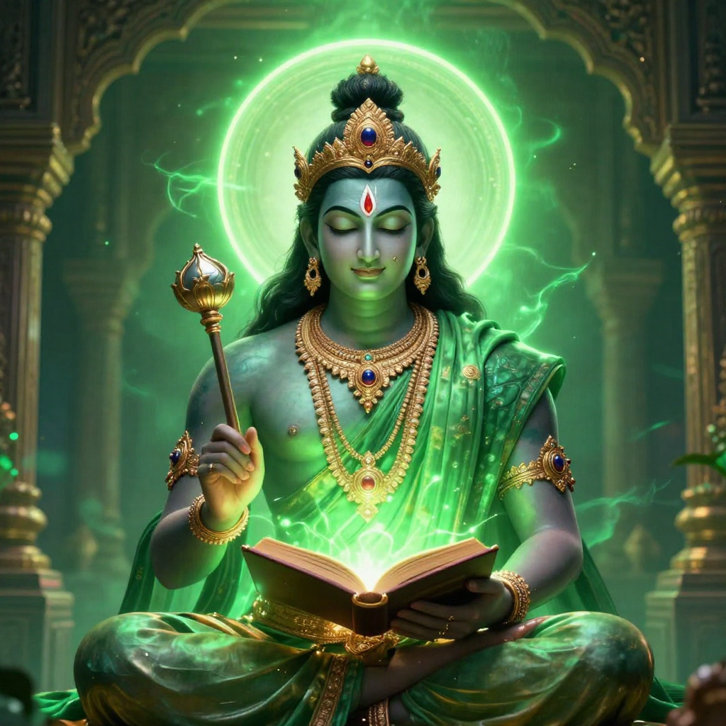 budh dev mercury hindu god of intelligence