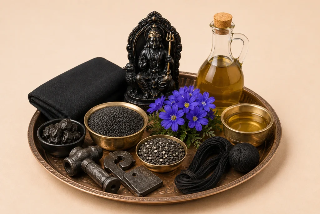 puja thali shani dev